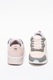 Champion, Pantofi sport din plasa cu garnituri din piele ecologica Lena, Roz pastel/Gri, 38