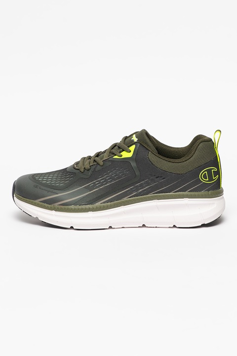 Champion, Pantofi din material textil pentru alergare Brad, Verde sparanghel, 43