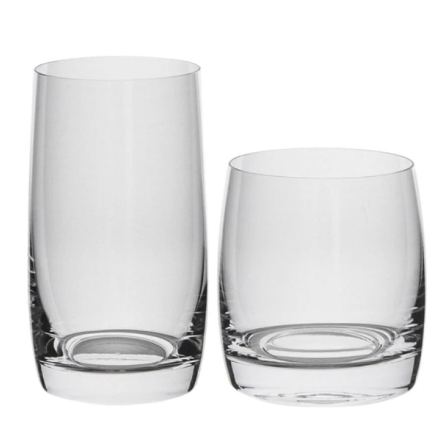 Set 12 pahare Bohemia Royal Ideal Nemo, Cristal, 290ml / 380ml, Transparent