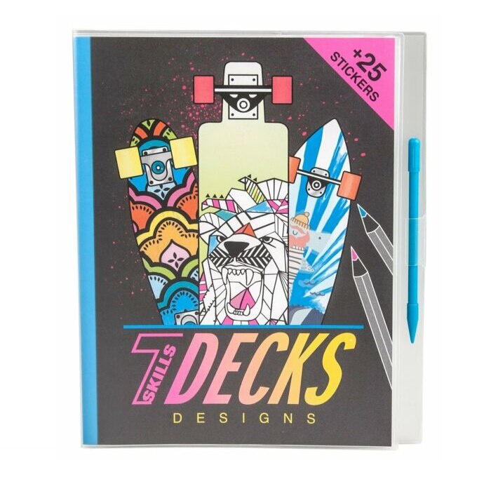 Carte de colorat cu stickere 7 Skills 8249