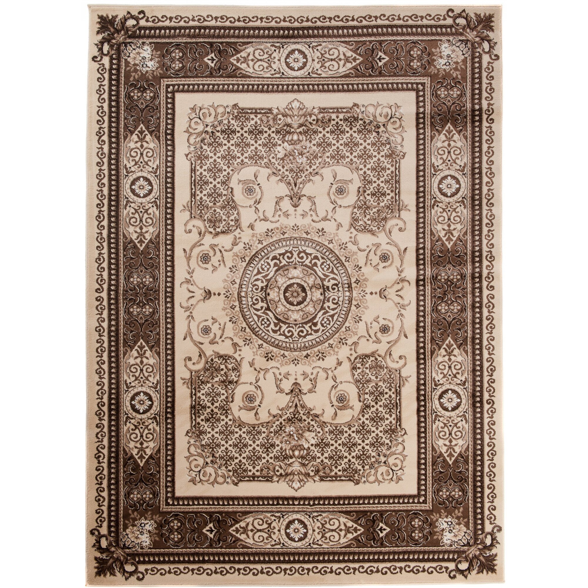 Covor Tango Modern Patchwork Abstract Chemex J218C BONE BOU maro 120x170