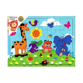 Puzzle lemn - Animale si insecte, 20 piese Puzzle lemn - Animale si insecte, 20 piese