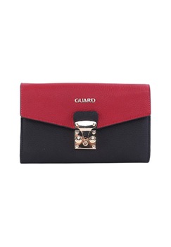 Geanta dama Guard 2258, piele naturala, rosu/negru Geanta dama Guard 2258, piele naturala, rosu/negru