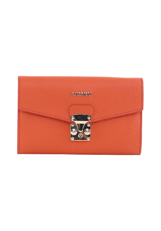 Geanta dama Guard 2258, piele naturala, portocaliu