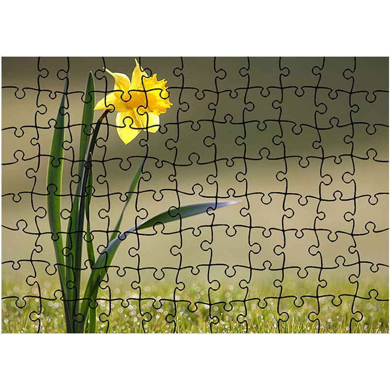 Puzzle Heartwork 96 piese, Narcisa singuratica, Latime 40,5 cm x Inaltime 28,7 cm