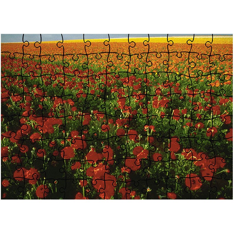 Puzzle Heartwork 96 piese, Plantatie de flori, Latime 40,5 cm x Inaltime 28,7 cm