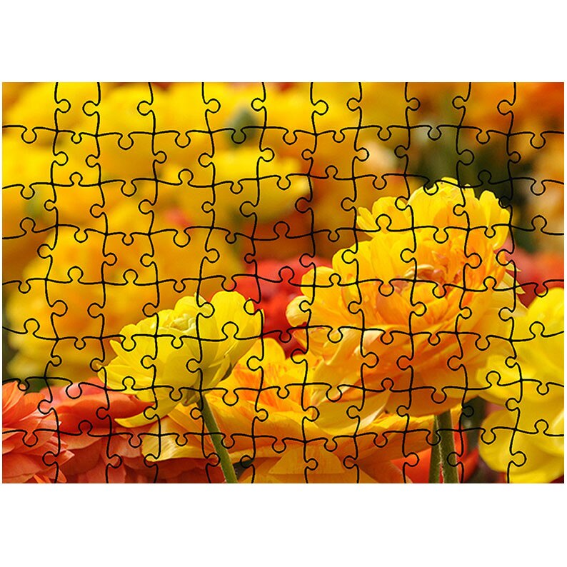 Puzzle Heartwork 96 piese, Nuante de galben, Latime 40,5 cm x Inaltime 28,7 cm