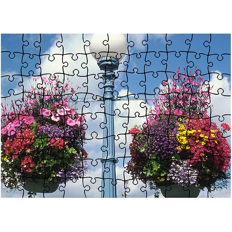 Puzzle Heartwork 96 piese, Aranjamente florale stradale, Latime 40,5 cm x Inaltime 28,7 cm