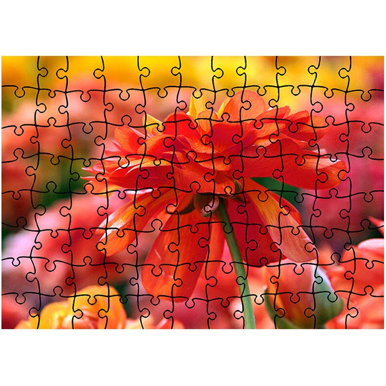 Puzzle Heartwork 96 piese, Nuante de rosu, Latime 40,5 cm x Inaltime 28,7 cm