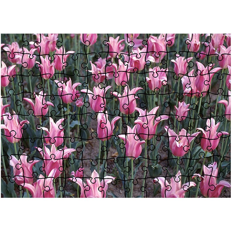 Puzzle Heartwork 96 piese, Flori pe camp, Latime 40,5 cm x Inaltime 28,7 cm