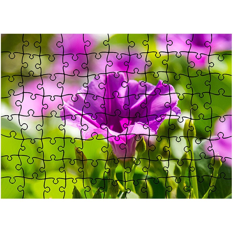 Puzzle Heartwork 96 piese, Violet strident, Latime 40,5 cm x Inaltime 28,7 cm