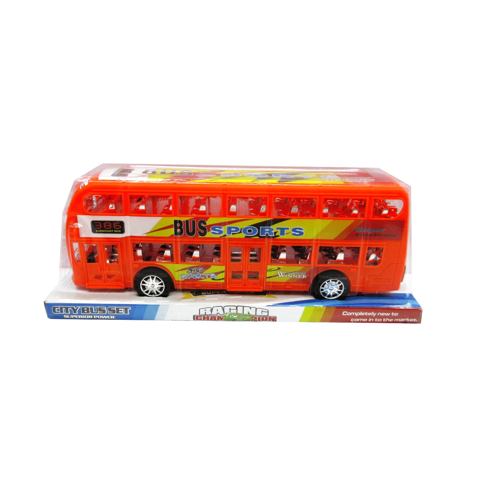 Autobuz urban sport cu 2 etaje pentru copii