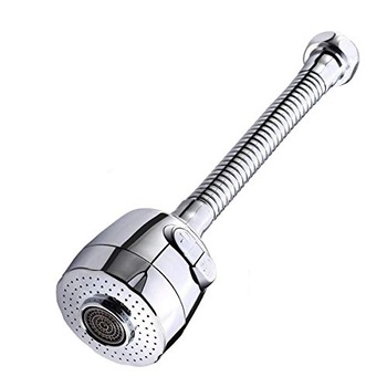 Prelungitor/adaptor flexibil universal pentru robinet bucatarie sau baie, 2 moduri lucru, inox, LikeStore Prelungitor/adaptor flexibil universal pentru robinet bucatarie sau baie, 2 moduri lucru, inox, LikeStore