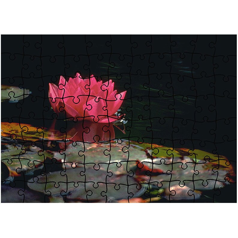 Puzzle Heartwork 96 piese, Floare de nufar, Latime 40,5 cm x Inaltime 28,7 cm