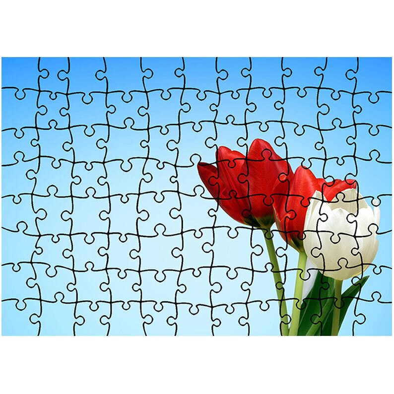 Puzzle Heartwork 96 piese, Lalele speciale, Latime 40,5 cm x Inaltime 28,7 cm