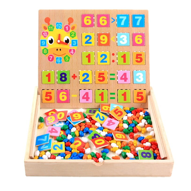 Joc educativ Montessori 2 in 1 Matematic si Mozaic