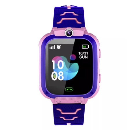 Ceas Smartwatch pentru Copii, Pink, 1.44 Inch, functie telefon, Wi-Fi, localizare camera foto, monitorizare spion, rezistent la apa, praf si soc, touchscreen, buton SOS, perimetru siguranta , istoric locatii GPS, mod silentios