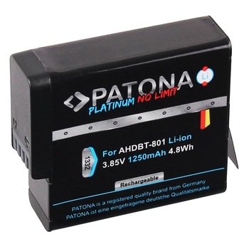 Acumulator PATONA Platinum tip GoPro Hero 8 AHDBT-801 AHDBT-701 AHDBT-501 Hero 7 6 5 Acumulator PATONA Platinum tip GoPro Hero 8 AHDBT-801 AHDBT-701 AHDBT-501 Hero 7 6 5