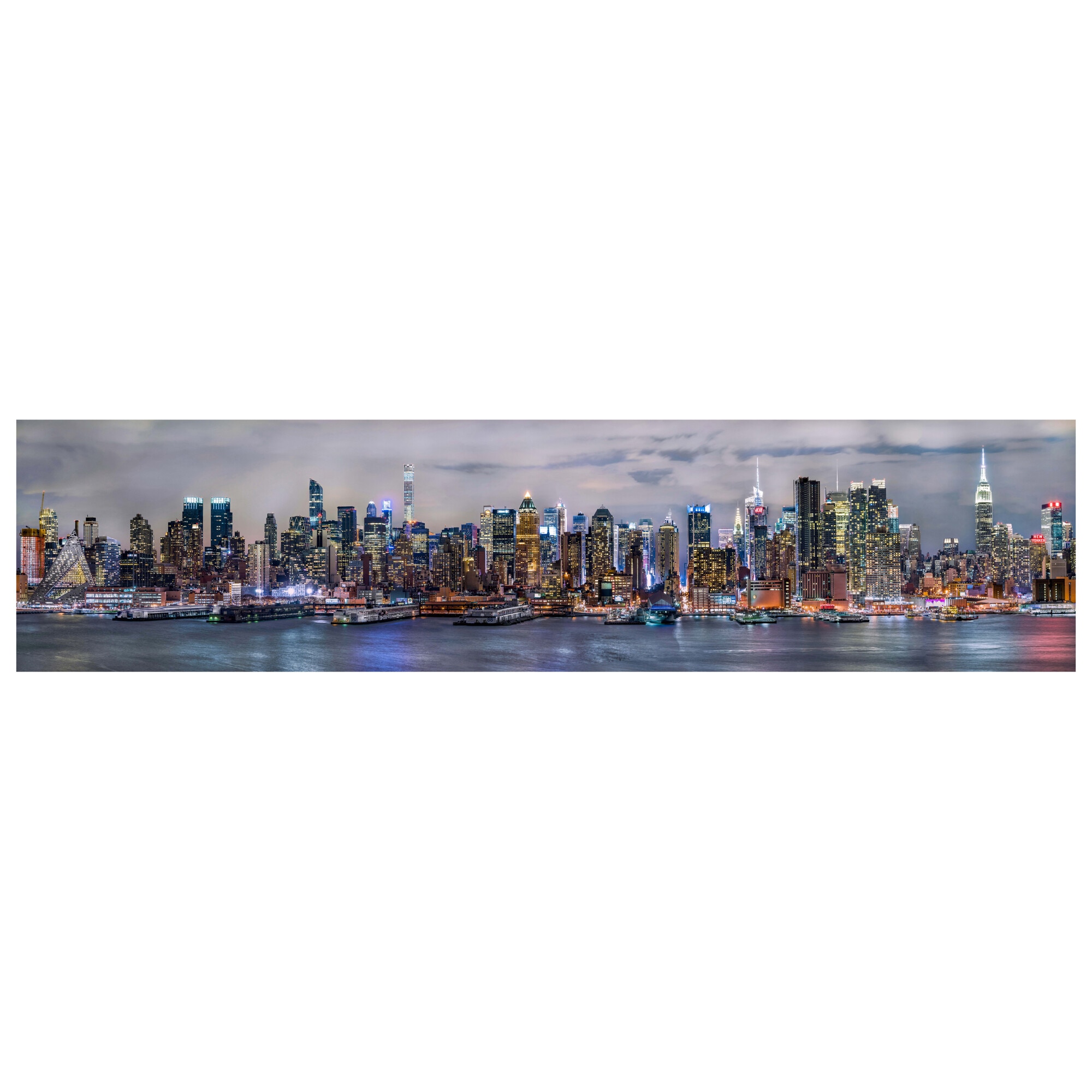 Fototapet Autoadeziv New York Panorama - YBL-032, 100 x 420 cm