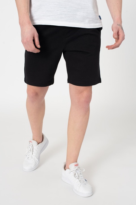 BLEND, Pantaloni scurti cu talie elastica, Negru, M
