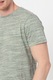 BLEND, Tricou cu decolteu la baza gatului, Verde melange/Gri, S