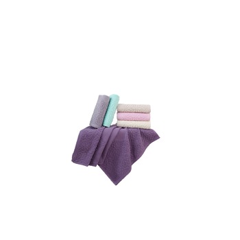 Set 6 prosoape LuiSa Home collection 70 x 140 , culoare mov/crem Set 6 prosoape LuiSa Home collection 70 x 140 , culoare mov/crem