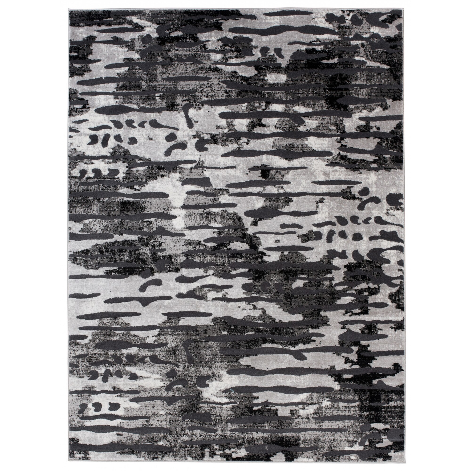 Covor Tango Modern Patchwork Abstract Chemex Q135A BOT gri 80x150