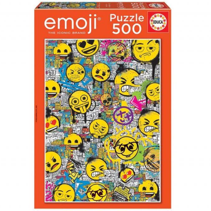 Puzzle Educa - Emoji Grafitti, 500 piese