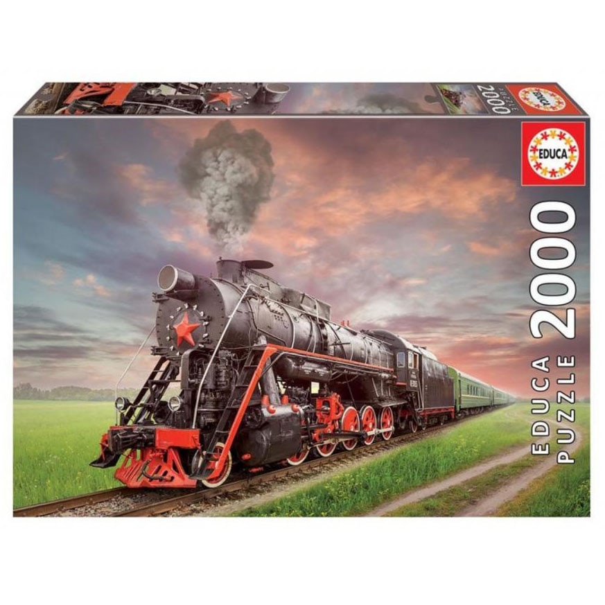 Puzzle Educa - Steam Locomotive, 2000 piese