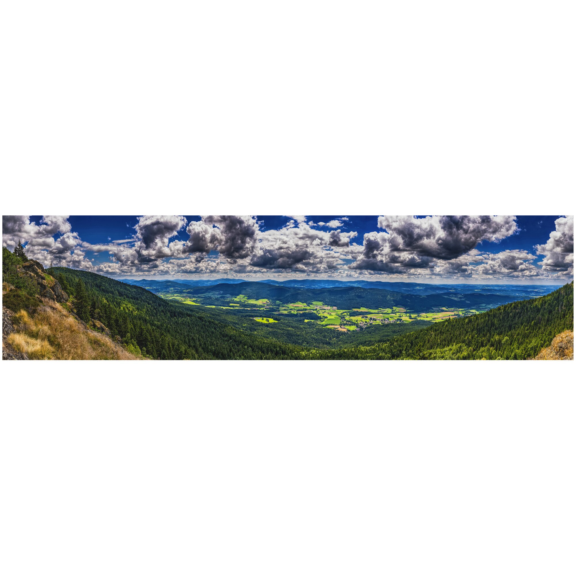 Fototapet Autoadeziv Sat de Munte, Panorama - NWL-016, 100 x 395 cm