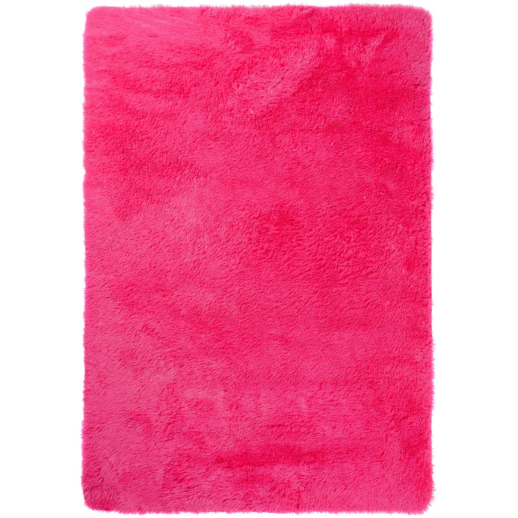 Covor Silk Modern Fluffy Plain Non Slip Chemex FUSHIA FUSHIA roz 200x300