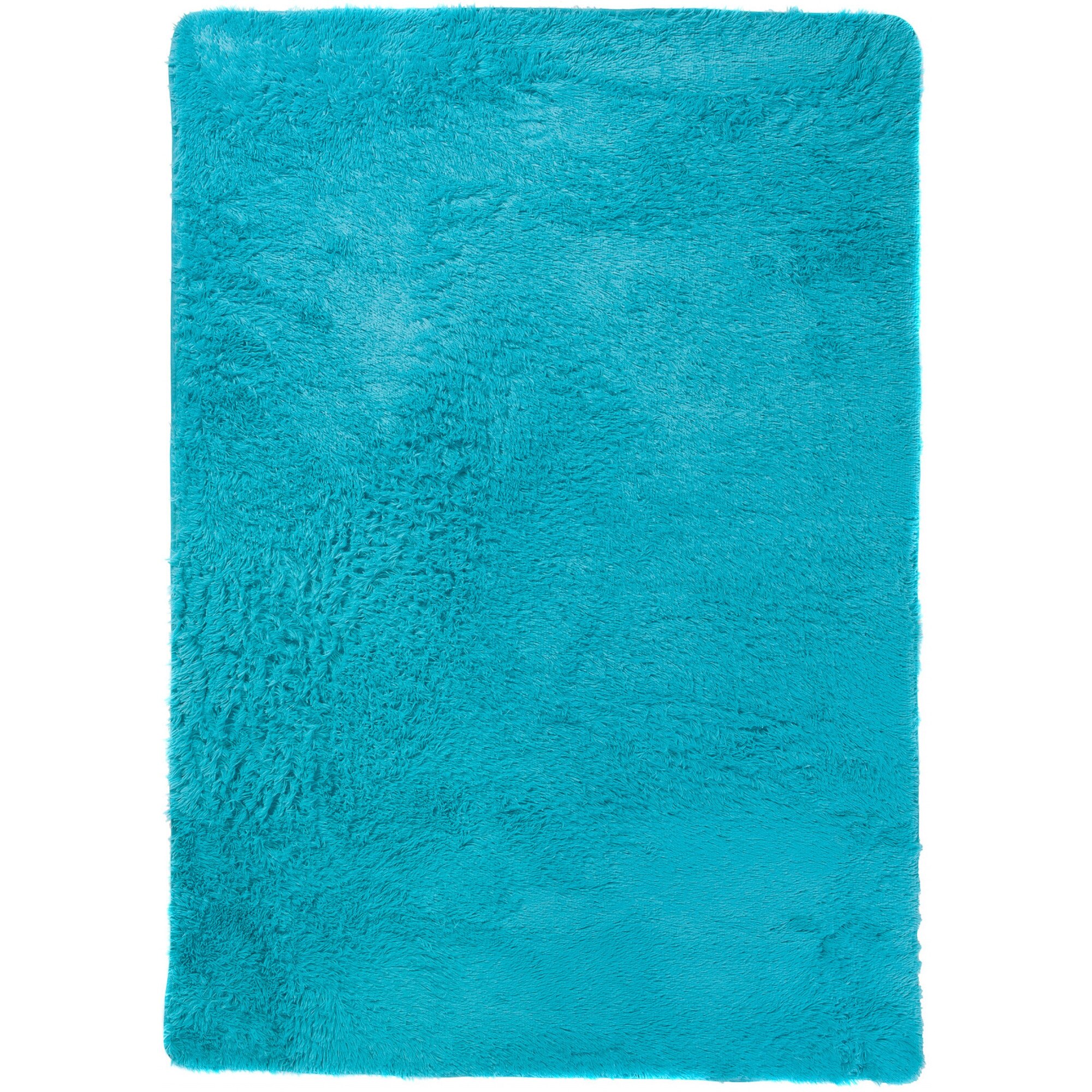 Covor Silk Modern Fluffy Plain Non Slip Chemex TURQUISE TURQUISE albastru 200x300