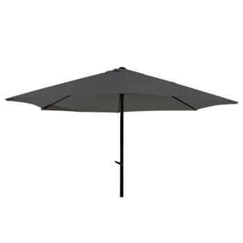 Umbrela soare cu mecanizm rabatare 250cm gri Umbrela soare cu mecanizm rabatare 250cm gri