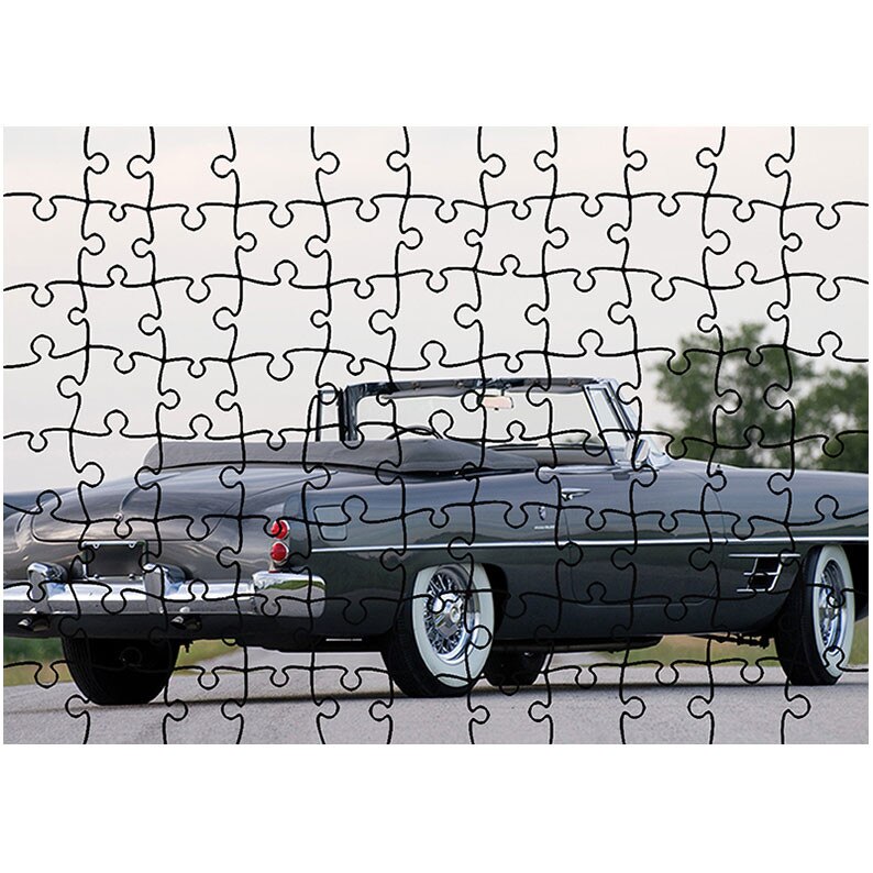 Puzzle Heartwork 96 piese, 1957 Dual-Ghia Convertible, Latime 40,5 cm x Inaltime 28,7 cm