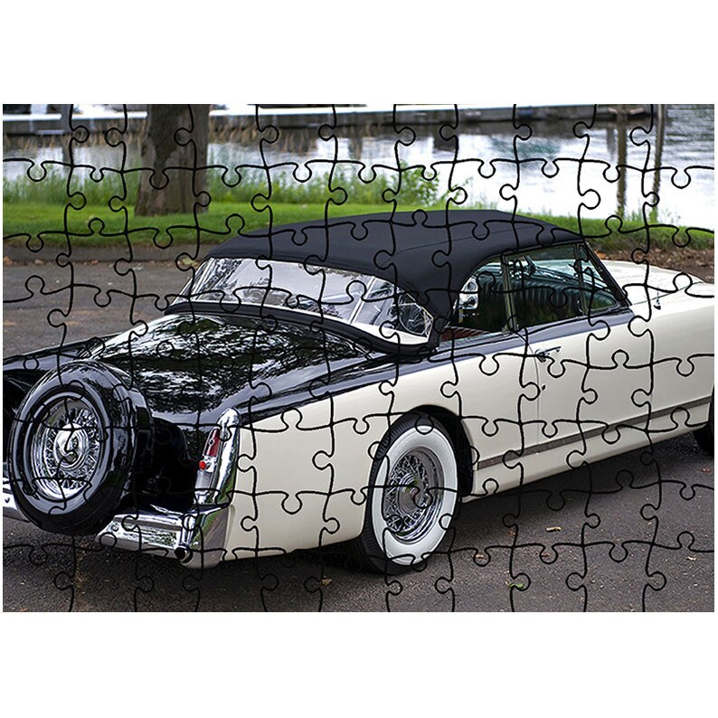 Puzzle Heartwork 96 piese, Muntz Jet Convertible 1952, Latime 40,5 cm x Inaltime 28,7 cm