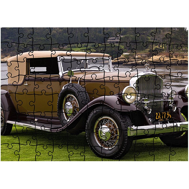 Puzzle Heartwork 96 piese, 1931 Pierce-Arrow Model 41 LeBaron Convertible Victoria, Latime 40,5 cm x Inaltime 28,7 cm