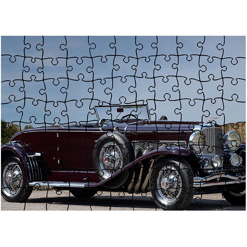 Puzzle Heartwork 96 piese, 1935 Duesenberg Model J Convertible Coupe by Murphy, Latime 40,5 cm x Inaltime 28,7 cm