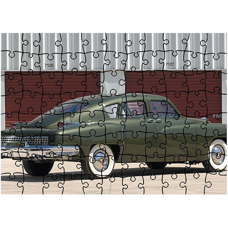 Puzzle Heartwork 96 piese, Tucker Sedan 1948, Latime 40,5 cm x Inaltime 28,7 cm