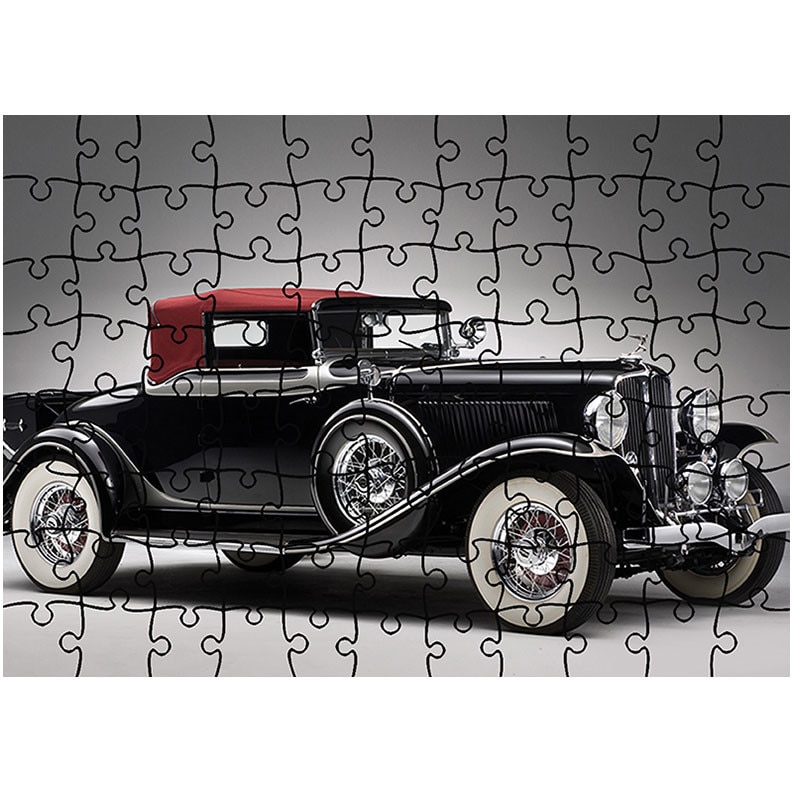 Puzzle Heartwork 96 piese, 1931 Auburn 8-98 Cabriolet, Latime 40,5 cm x Inaltime 28,7 cm