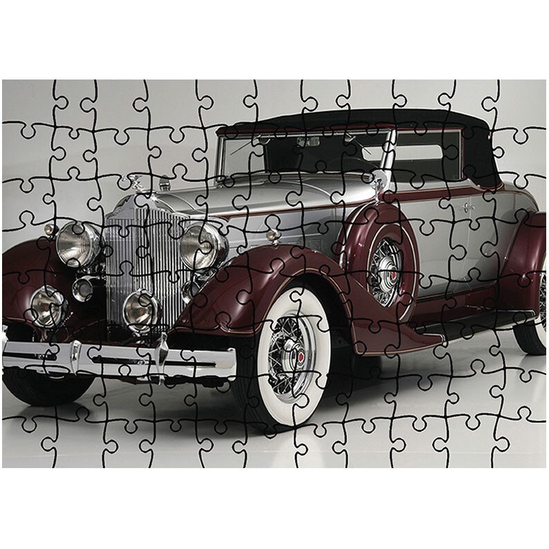 Puzzle Heartwork 96 piese, 1934 Packard Eight Coupe Roadster, Latime 40,5 cm x Inaltime 28,7 cm