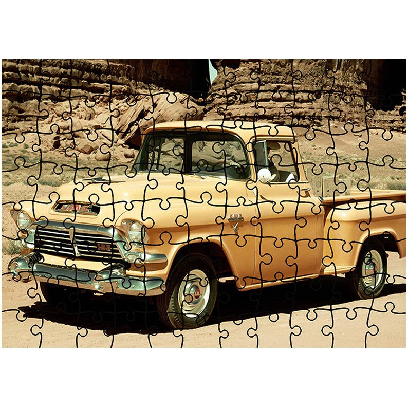 Puzzle Heartwork 96 piese, GMC 100 Series 1-2-Ton Pickup 1957, Latime 40,5 cm x Inaltime 28,7 cm