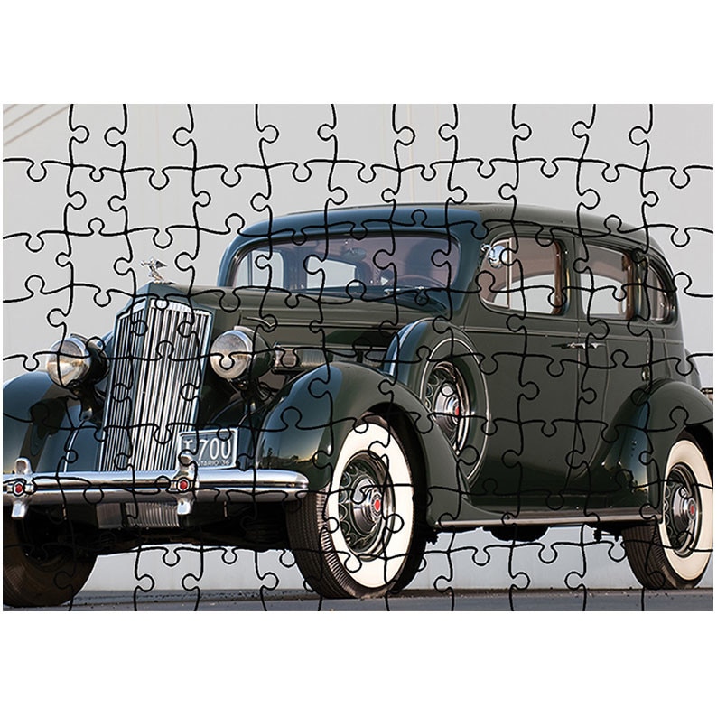Puzzle Heartwork 96 piese, Packard 120 Sedan 1936, Latime 40,5 cm x Inaltime 28,7 cm