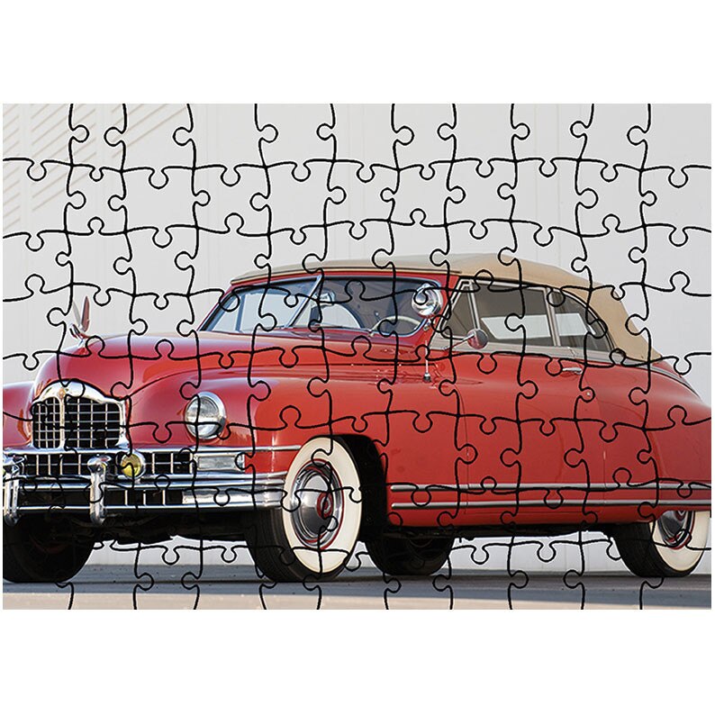 Puzzle Heartwork 96 piese, Packard Custom Eight Convertible Coupe 1948, Latime 40,5 cm x Inaltime 28,5 cm