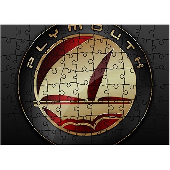 Puzzle Heartwork 96 piese, Plymouth Logo, Latime 40,5 cm x Inaltime 28,5 cm Puzzle Heartwork 96 piese, Plymouth Logo, Latime 40,5 cm x Inaltime 28,5 cm