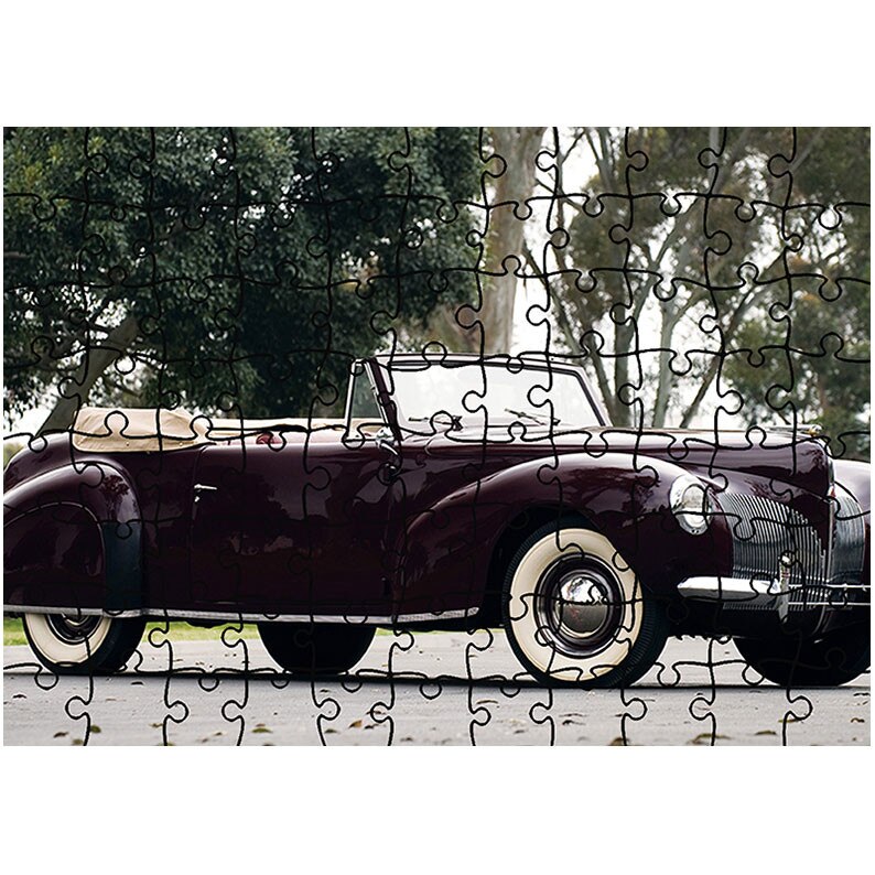 Puzzle Heartwork 96 piese, Lincoln Zephyr Continental Convertible 1940, Latime 40,5 cm x Inaltime 28,7 cm