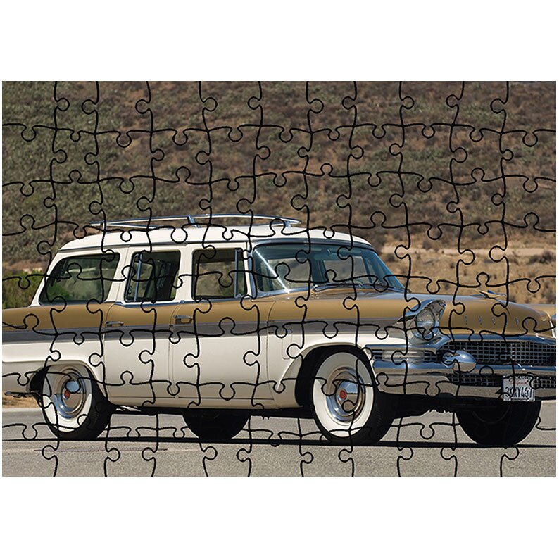 Puzzle Heartwork 96 piese, Packard Clipper Country Sedan Station Wagon 1957, Latime 40,5 cm x Inaltime 28,7 cm
