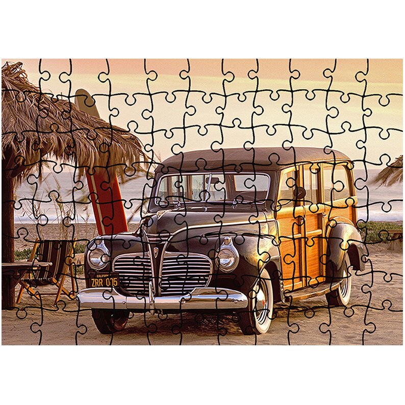 Puzzle Heartwork 96 piese, Buick de Lemn, Latime 40,5 cm x Inaltime 28,5 cm