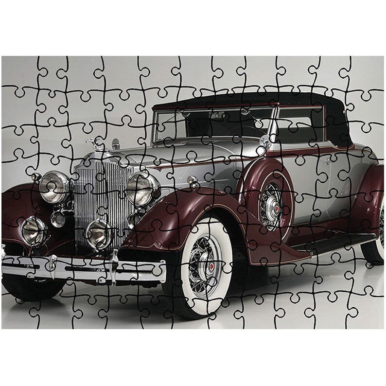 Puzzle Heartwork 96 piese, Packard Eight Coupe Roadster 1934, Latime 40,5 cm x Inaltime 28,5 cm