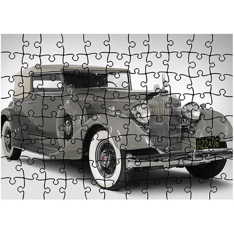 Puzzle Heartwork 96 piese, Packard Super Eight Convertible Victoria 1934, Latime 40,5 cm x Inaltime 28,5 cm