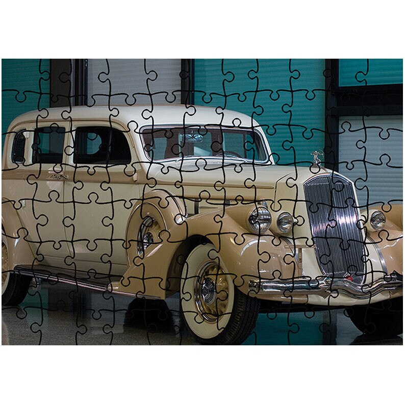 Puzzle Heartwork 96 piese, 1936 Pierce-Arrow Deluxe 8 Touring Sedan, Latime 40,5 cm x Inaltime 28,7 cm